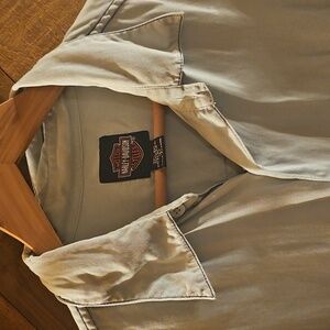 Harley Davidson Silk Shirt Large Tori Richard